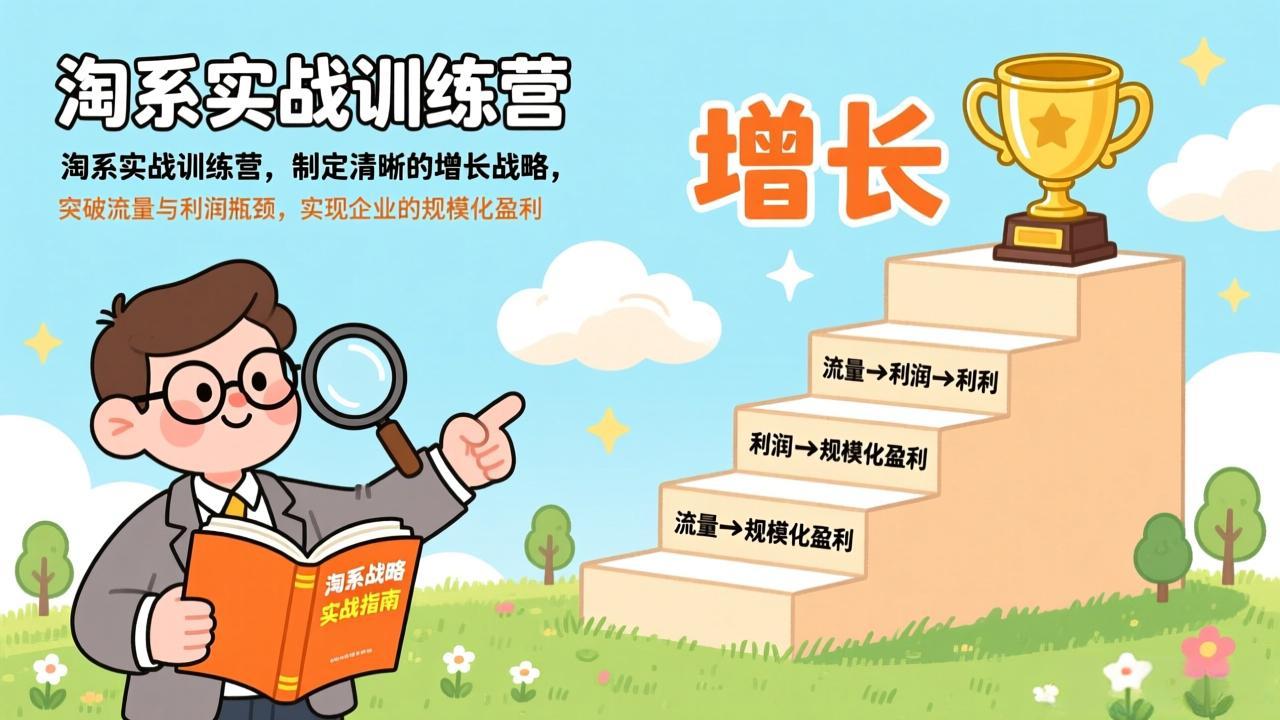 (17325期)淘系实战训练营(更新),制定清晰的增长战略,突破流量与利润瓶颈,实现企业的规模化盈利