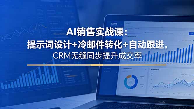 （18526期）AI销售实战课：提示词设计+冷邮件转化+自动跟进，CRM无缝同步提升成交率网创吧-网创项目资源站-副业项目-创业项目-搞钱项目网创吧