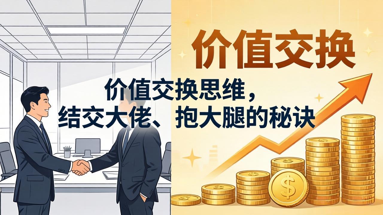 （18258期）某付费文章：价值交换思维，结交大佬、抱大腿的秘诀网创吧-网创项目资源站-副业项目-创业项目-搞钱项目网创吧