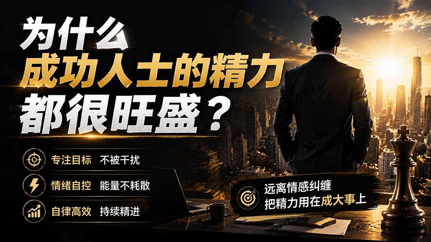 (19754期)付费文章:为什么成功人士的精力都很旺盛?网创吧-网创项目资源站-副业项目-创业项目-搞钱项目网创吧