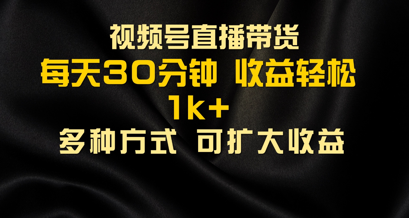 视频号直播带货，2024年最新骚操作，独家玩法，小白轻松上手网创吧-网创项目资源站-副业项目-创业项目-搞钱项目网创吧
