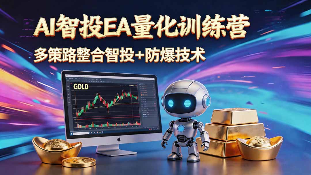 （18880期）AI智投EA量化运营技术，自动化黄金操盘技术，小白也可以轻松上手日入1000+网创吧-网创项目资源站-副业项目-创业项目-搞钱项目网创吧