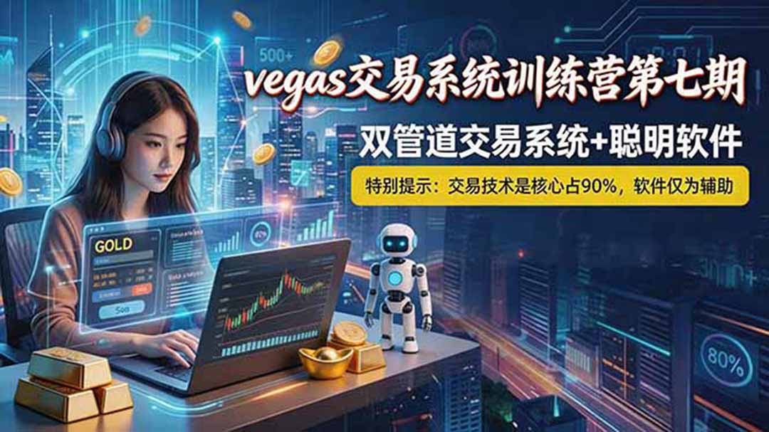 (18770期)【海外美金AI搬砖】Vegas交易技术+聪明软件, 黄金期货日赚50-1000U, 长期稳定,小白轻松上手