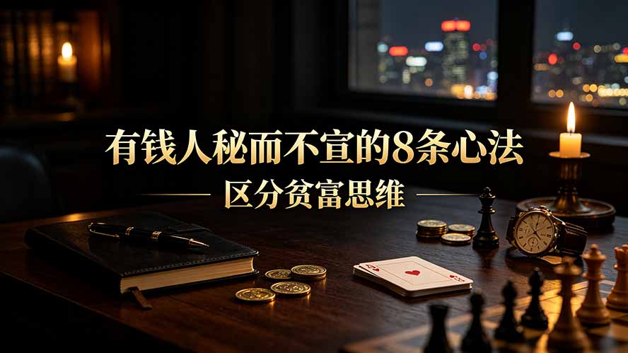(19413期)付费文章:有钱人秘而不宣的8条心法|区分贫富思维