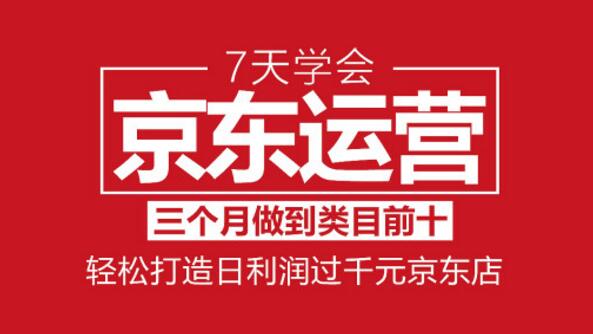 （841期）7天学会京东运营：3个月做到类目前十，轻松打造日利润1000+京东店（七约）
