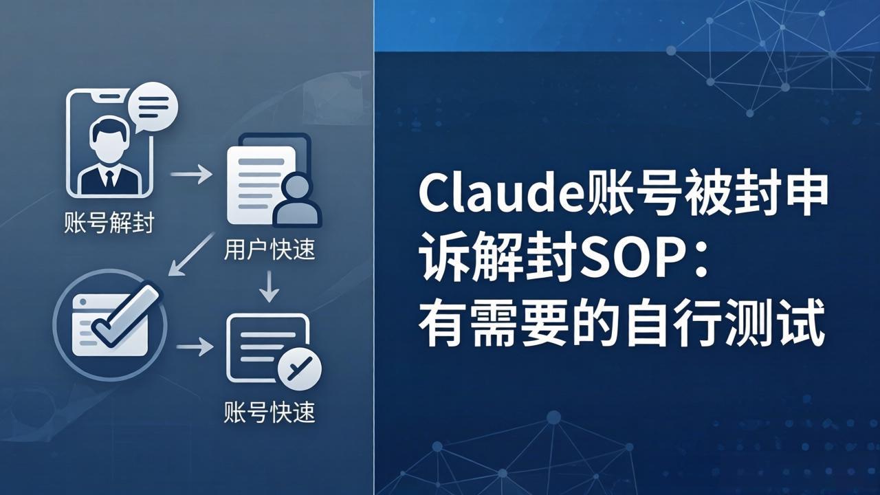 （17981期）Claude账号被封申诉解封SOP：有需要的自行测试网创库-网创项目资源站-副业项目-创业项目-搞钱项目网创吧