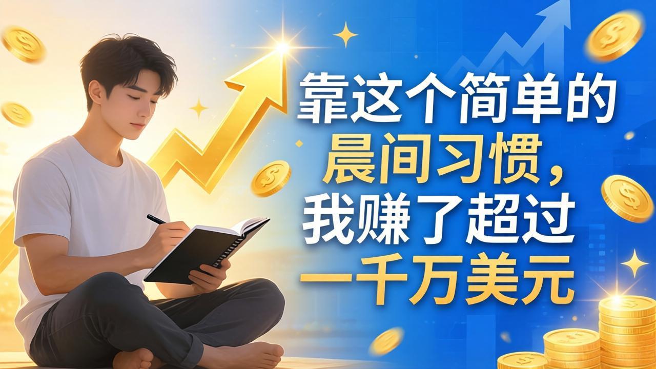 (17937期)付费文章:靠这个简单的晨间习惯,我赚了超过一千万美元
