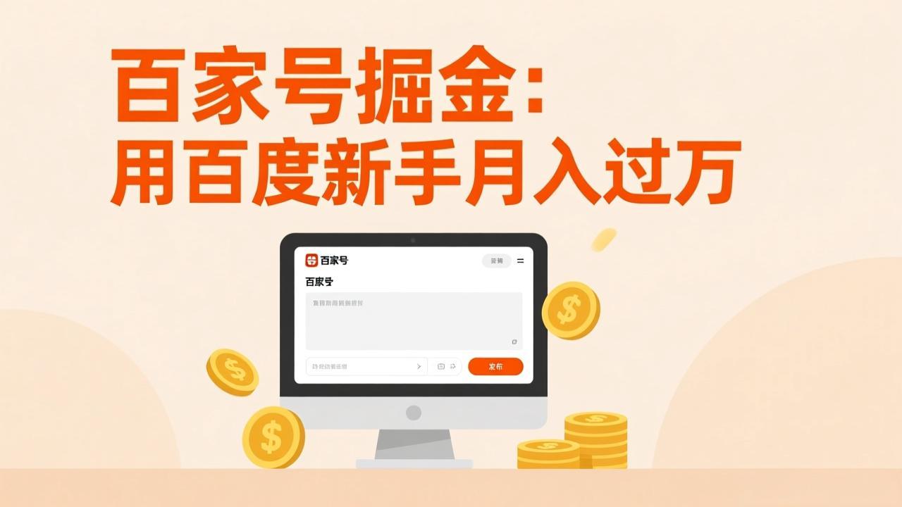 （17549期）百家号掘金：用百度新手月入过万，日入300，无需引流，全新手机搬砖项目网创吧-网创项目资源站-副业项目-创业项目-搞钱项目网创吧