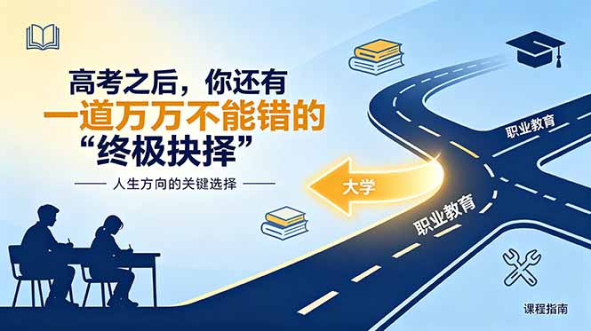 （18931期）付费文章：高考之后，你还有一道万万不能错的“终极抉择”网创吧-网创项目资源站-副业项目-创业项目-搞钱项目网创吧