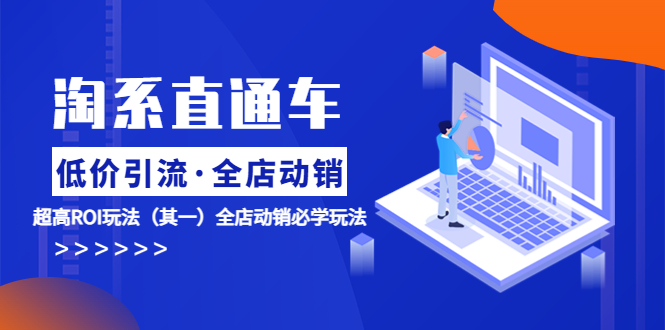 (5954期)淘系直通车《低价·引流 全店·动销》超高ROI玩法(其一)全店动销必学玩法网创吧-网创项目资源站-副业项目-创业项目-搞钱项目网创吧
