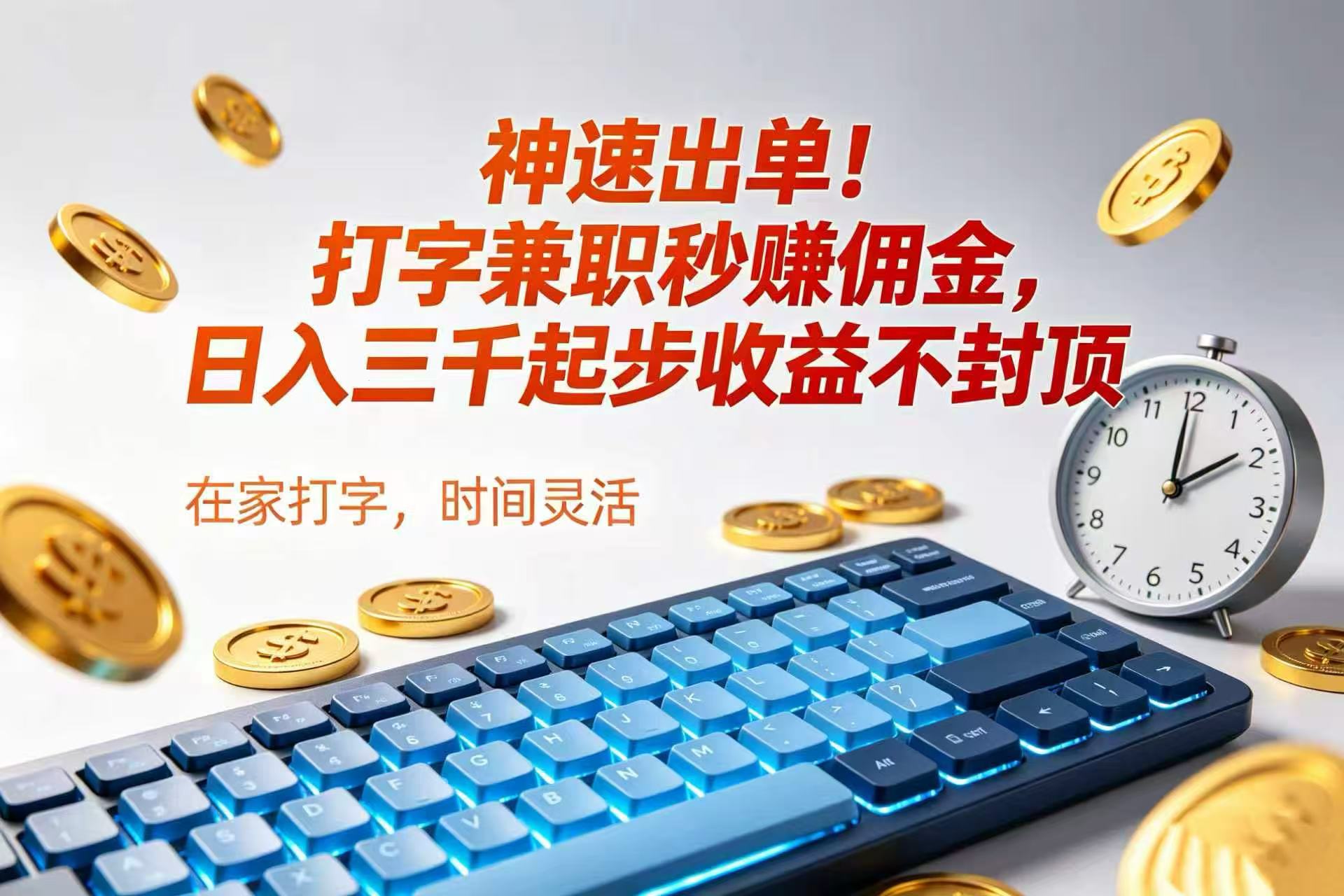 神速出单!打字兼职秒赚佣金,日入三千起步收益不封顶网创吧-网创项目资源站-副业项目-创业项目-搞钱项目网创吧