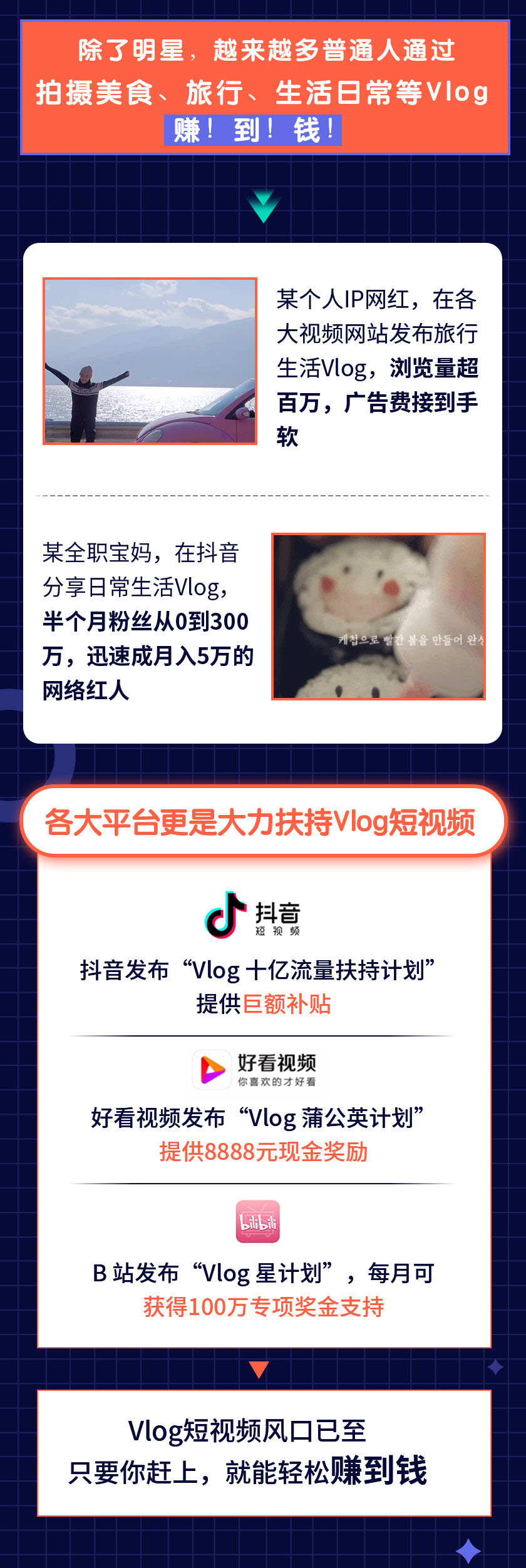 (1287期)0基础速成《Vlog短视频变现课》只需一部手机 教你月入过万(首发17节无水印)网创吧-网创项目资源站-副业项目-创业项目-搞钱项目网创吧