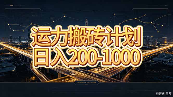 （20283期）运力搬砖，风口项目。当日收益稳定200-1000。 每天仅需一小时，新人轻松上手。网创吧-网创项目资源站-副业项目-创业项目-搞钱项目网创吧
