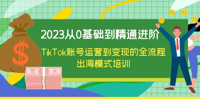 (6299期)2023从0基础到精通进阶,TikTok账号运营到变现的全流程出海模式培训网创吧-网创项目资源站-副业项目-创业项目-搞钱项目网创吧