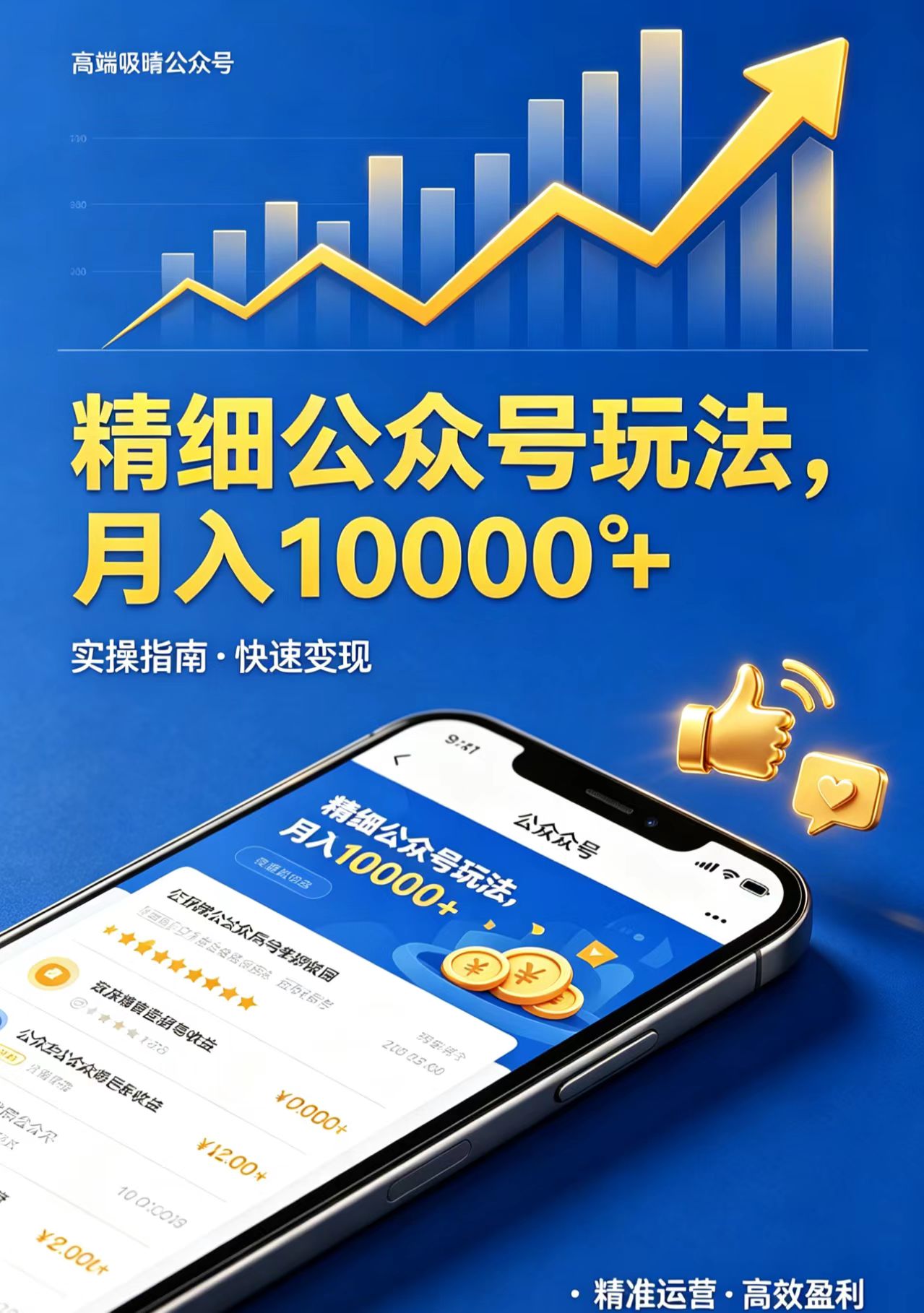 （18283期）精细公众号玩法，月入10000+，实操指南，快速变现网创库-网创项目资源站-副业项目-创业项目-搞钱项目网创吧