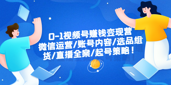 (6340期)0-1视频号赚钱变现营:微信运营-账号内容-选品组货-直播全案-起号策略!网创吧-网创项目资源站-副业项目-创业项目-搞钱项目网创吧