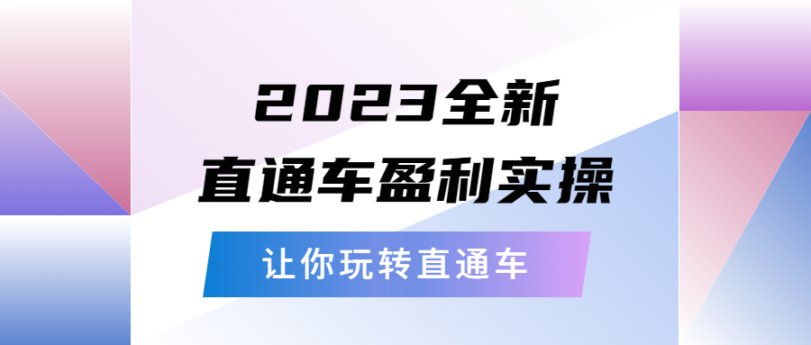 （5714期）2023全新直通车·盈利实操：从底层，策略到搭建，让你玩转直通车网创吧-网创项目资源站-副业项目-创业项目-搞钱项目网创吧