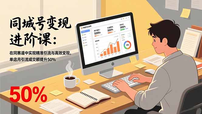 (17015期)同城号变现进阶课:在同城赛道中实现精准引流与高效变现,单店月引流成交额提升50%网创吧-网创项目资源站-副业项目-创业项目-搞钱项目网创吧