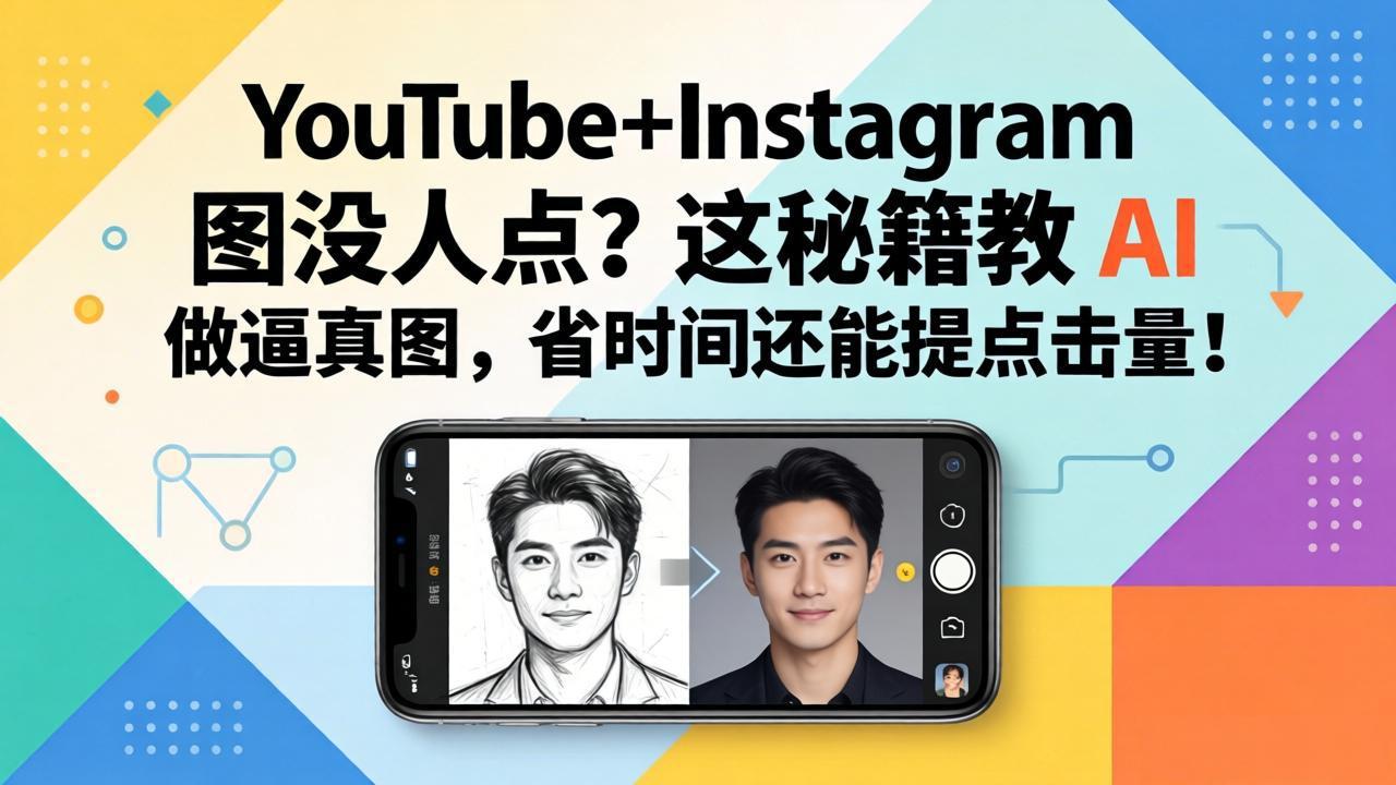 （17911期）YouTube+Instagram图没人点？这秘籍教 AI 做逼真图，省时间还能提点击量网创吧-网创项目资源站-副业项目-创业项目-搞钱项目网创吧