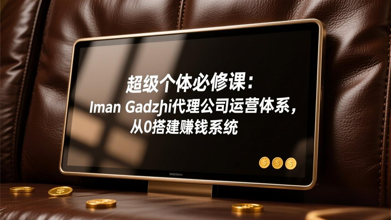 (17525期)超级个体必修课:Iman Gadzhi代理公司运营体系,从0搭建赚钱系统网创吧-网创项目资源站-副业项目-创业项目-搞钱项目网创吧
