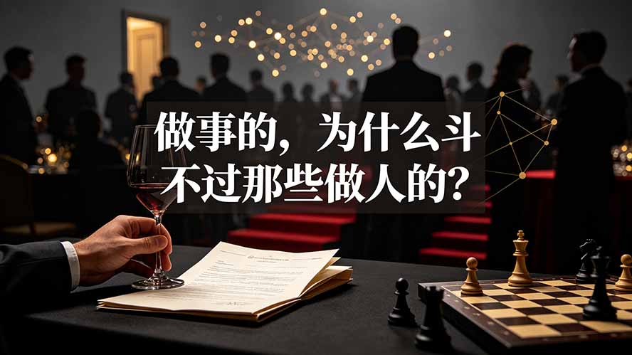 （19414期）付费文章：做事的，为什么斗不过那些做人的？网创吧-网创项目资源站-副业项目-创业项目-搞钱项目网创吧