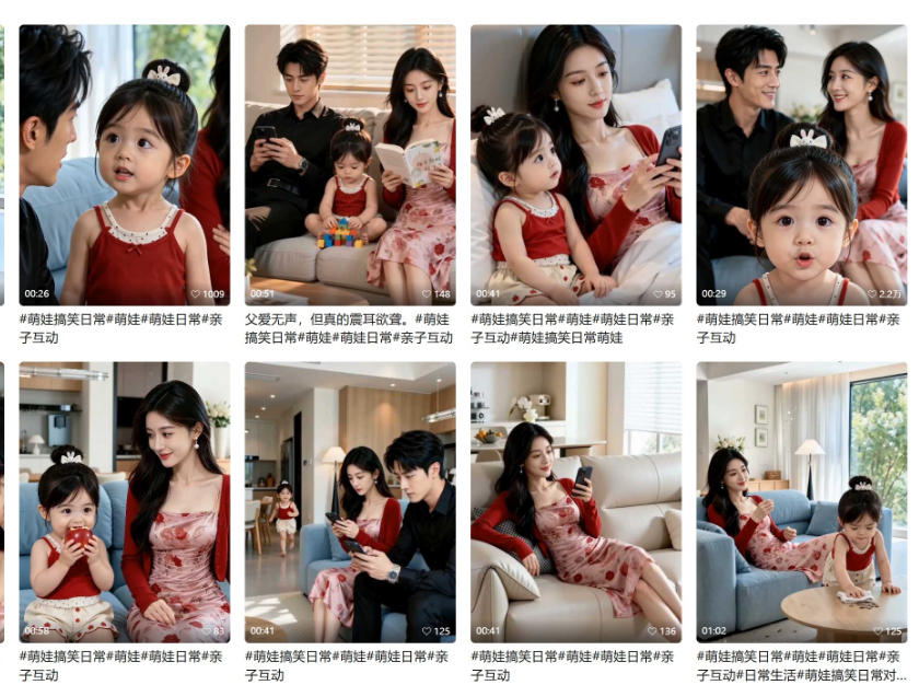 (20807期)1小时学会AI亲子搞笑短剧制作:爆款账号拆解+剧情脚本+人物互动+拍摄剪辑,跑通涨粉带货完整链路