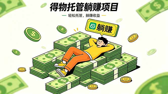 （18726期）26年6月必做！得物视频激励项目，全自动运营单号月利润3600+网创库-网创项目资源站-副业项目-创业项目-搞钱项目网创吧