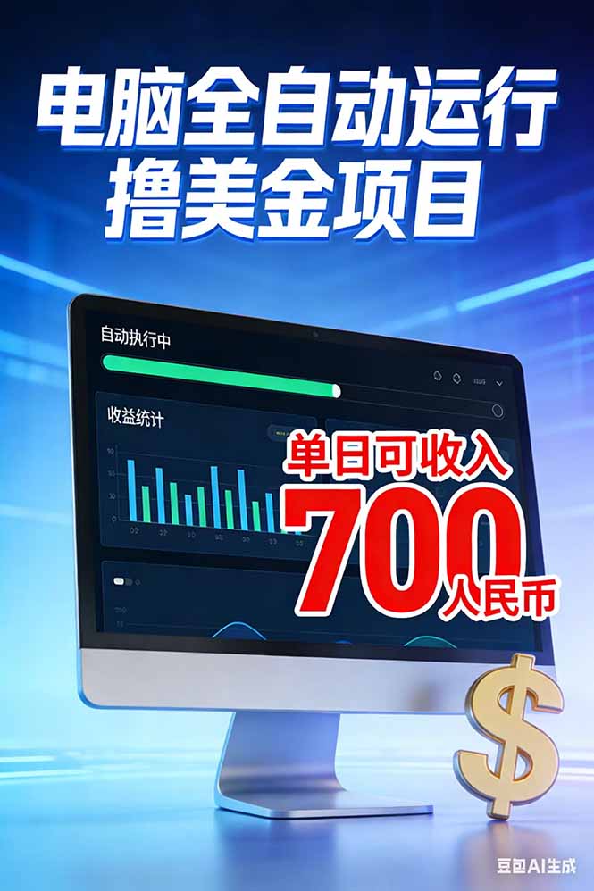 (17169期)2026年电脑全自动赚美金项目,单电脑日收益700+网创吧-网创项目资源站-副业项目-创业项目-搞钱项目网创吧