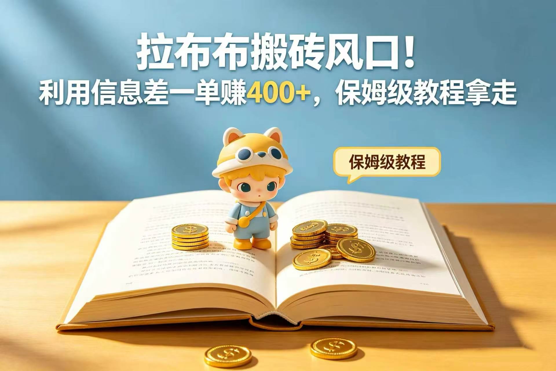 拉布布搬砖风口!利用信息差一单赚 400+,保姆级教程拿走网创吧-网创项目资源站-副业项目-创业项目-搞钱项目网创吧
