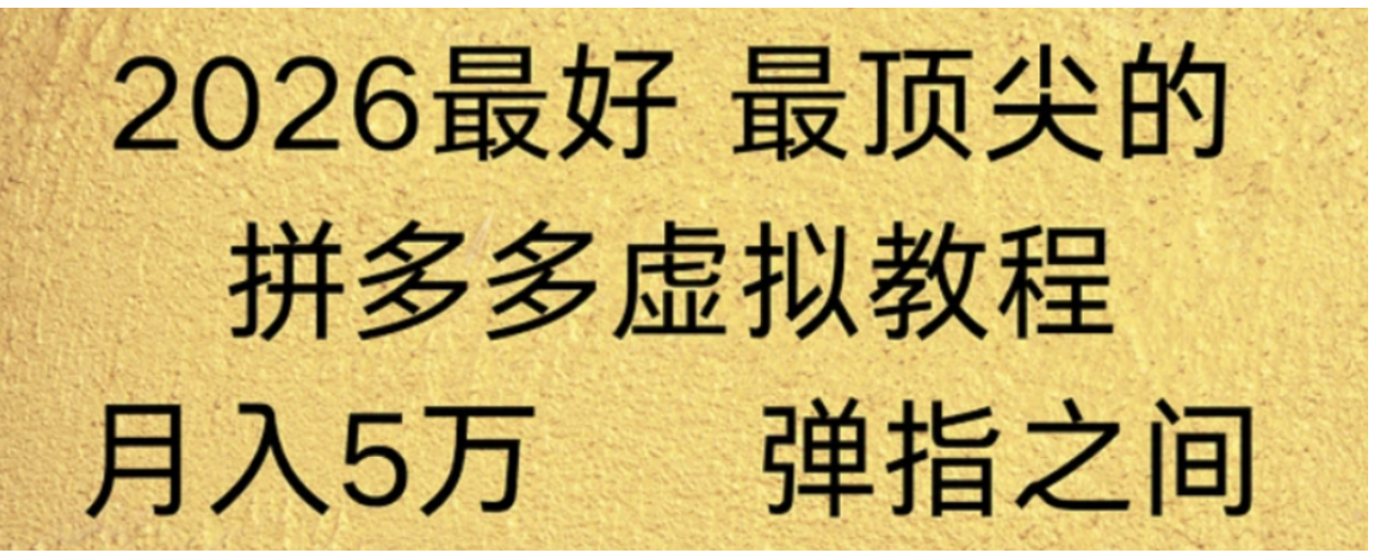 拼多多虚拟店懒人运营法：机器人包办回复发货，月入5W+教程！网创库-网创项目资源站-副业项目-创业项目-搞钱项目网创吧