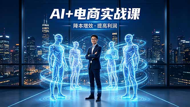 (18328期)AI+电商实战课,1人+N个AI 智能体,把SOP变AI员工,实现降本增效提高利润