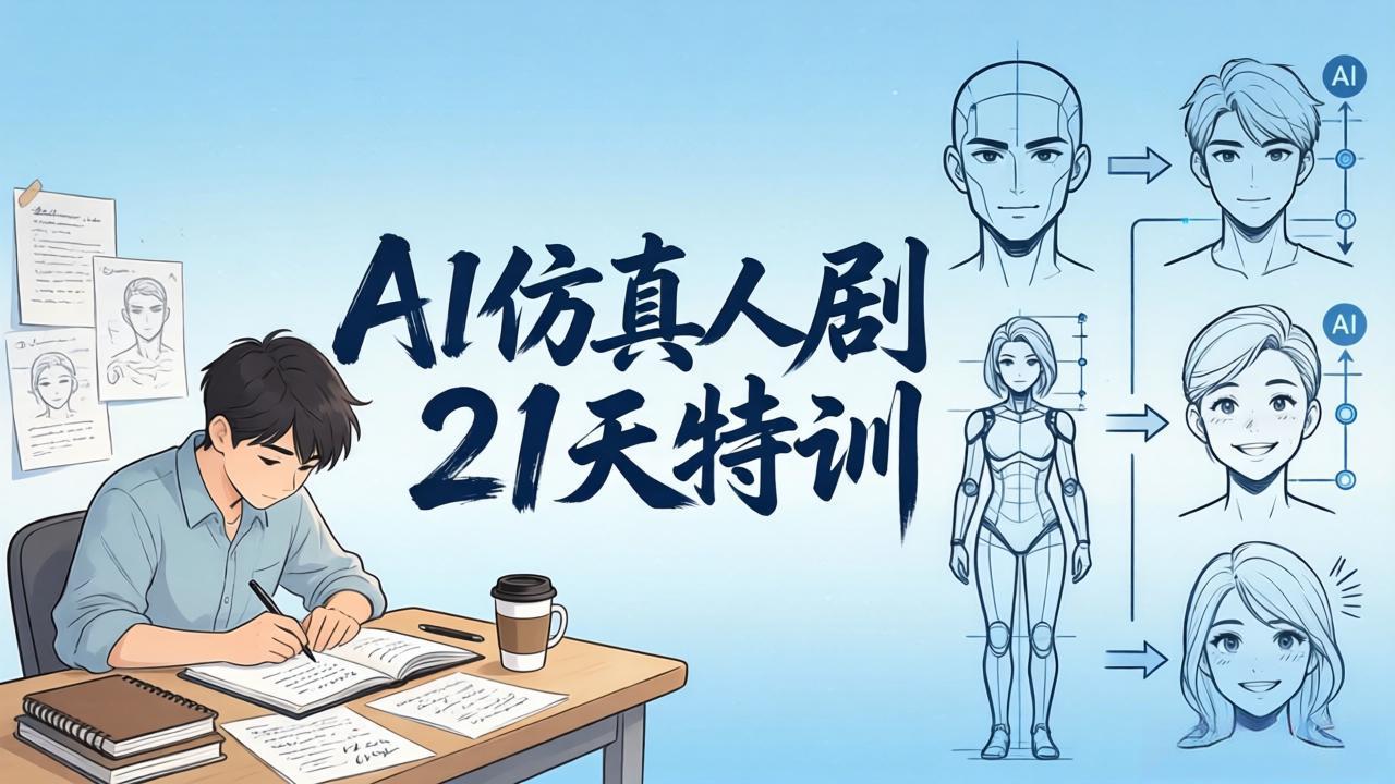 （18082期）AI仿真人剧21天特训-更新：从剧本到成片全流程实战，掌握角色一致性与变现方法网创库-网创项目资源站-副业项目-创业项目-搞钱项目网创吧